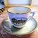 Dänemark Geschirr Tasse (Hans Christian Andersens Haus), Bing & Gröndahl (Tasse Ø 7,5 cm - Untertasse Ø 14 cm)