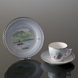 Denmark Dinner set Cup (The old gateway in Faaborg ) and Plate (Himmelbjerget), Bing & Grondahl