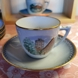 Dänemark Geschirr Tasse (Runder Turm), Bing & Gröndahl (Tasse Ø 7,5 cm - Untertasse Ø 14 cm)