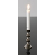 Asmussen Hamlet design candlestick with 3 drops, Tin