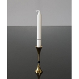 Asmussen Hamlet design Hexa candlestick, gold with black ball, medium