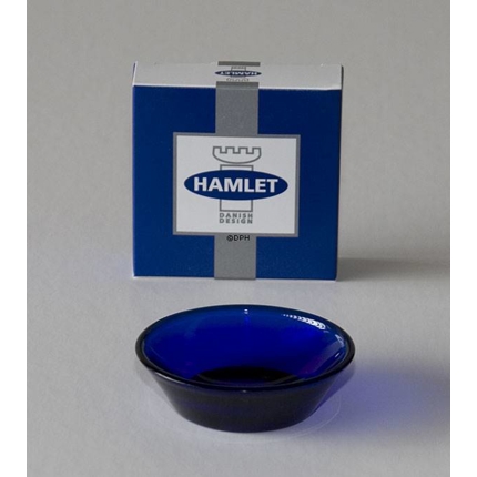 Asmussen Hamlet design dish or salt cellar, round, blue