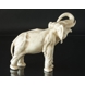 Elefant med hævet snabel, Royal Dux figur