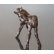 Just Andersen Figur, Fohlen stehend, Disko Metall
