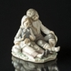 Lladro figurine, Boy and Girl Sitting with Dog