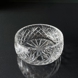 Krystal glas skål med slibninger