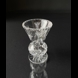 Krystal glas vase med slibninger til enkelt blomst