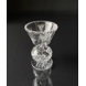 Crystal glass vase with engravings for single flower