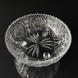 Large Crystal glass bowl on a small base with engravings