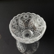 Crystal glass bowl on a small base with engravings