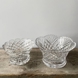Crystal glass bowl wiith engravings