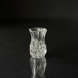 Crystal glass small vase with engravings