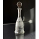 Crystal glass carafe with engravings