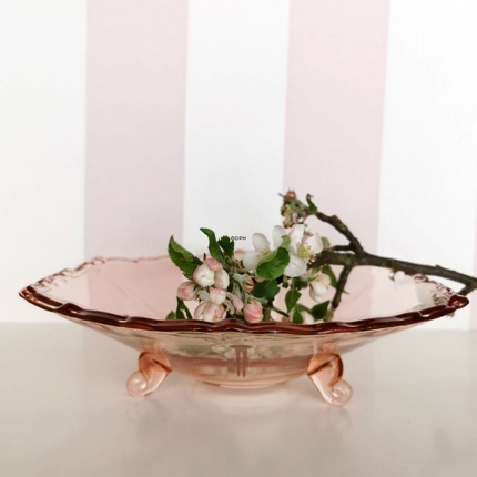 Glas fad på lille fod/ben