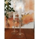 Set aus 2 Glas-Kerzenhaltern, 20 cm