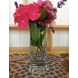 Glass Vase oder Bier Glass mit motiv von Blumen