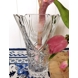 Glas vase med slibninger