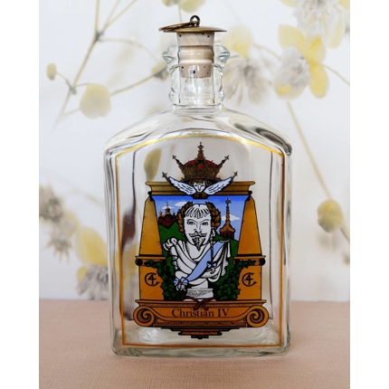 Holmegaard "Ein königlicher Dram" Flasche mit Christian IV