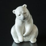 Lladro siddende isbjørn 11 cm