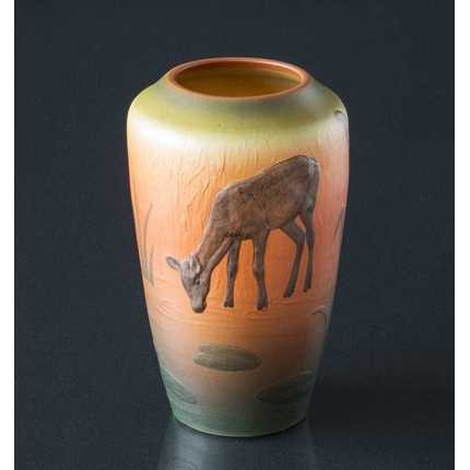 Ipsen Vase with deer no. 635