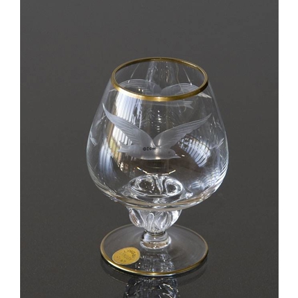 Lyngby måge drikkeglas, cognac glas, lille 9cm