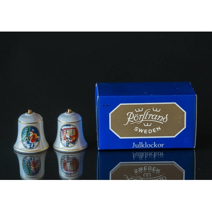 Rorstrand Christmas bell, motif no. 13 and 14, set of two