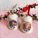 Rorstrand Christmas bell, motif no. 13 and 14, set of two