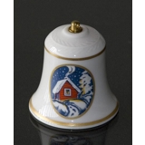 Rorstrand Christmas bell, motif no. 17 and 18, set of two