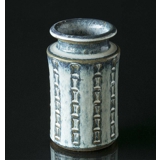 Blue/grey Soholm vase no. 3180-1, 16cm