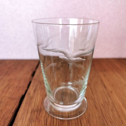 Möwe Wasserglas ohne Goldkante