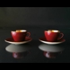Aluminia Confetti Coffee Set, tableware, set of 11 cups with saucer