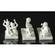 RC figures no. 12245, 12246 and 12247, Neptune - North Sea, Sea nymphs, playing the trumpet, Mermaid - The Baltic Sea