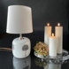 Holmegaard 4-season lamp, opal white with tree, small (without lampshade) 
- Discontinued