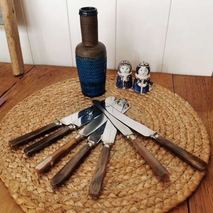 M.D Sheffield rustfri kniv, sæt af 7 stk.