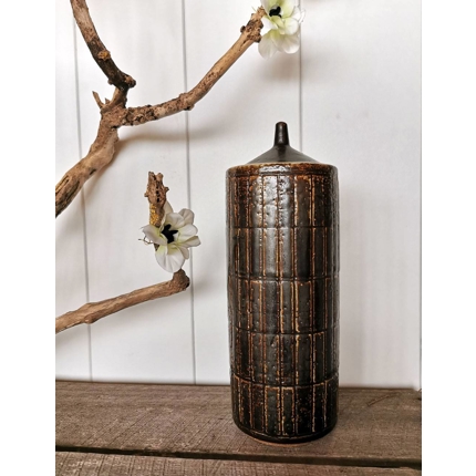 Palshus stentøjskrukke med låg, nr. 211 højde 26 cm.