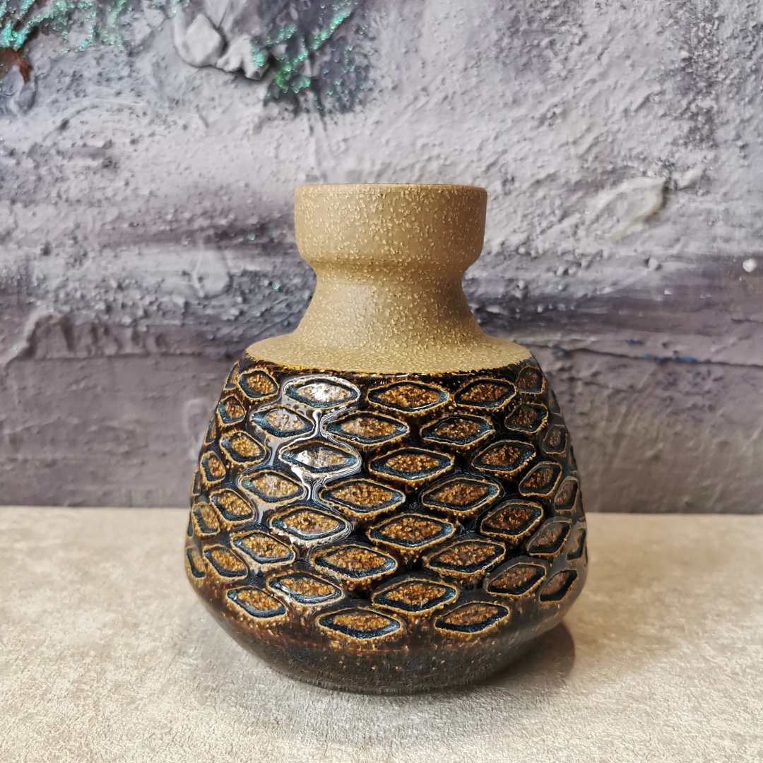 Helle Søholm Vase Nr. 3190-1, Braun Glasur