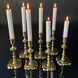 Christiansfelder Brass candlestick, Vintage brass candlestick 17 cm
