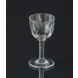 Port wine glass with carvings