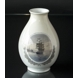 Vase with Sailing Ships, Royal Copenhagen no. 2308 UNICA Signed Private ON or NO