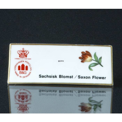 Bing & Grondahl advertisement sign, Saxon Flower