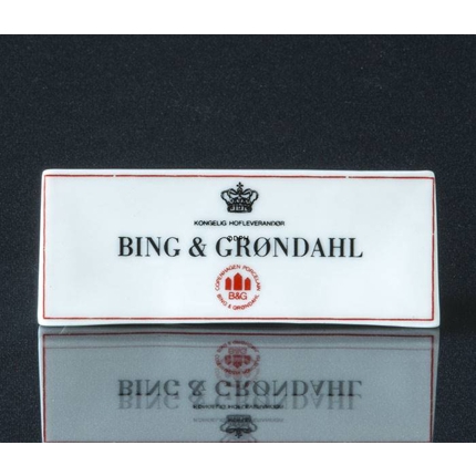 Bing & Grondahl advertisement sign,
