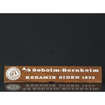 Söholm Bornholm  Schild, Holz