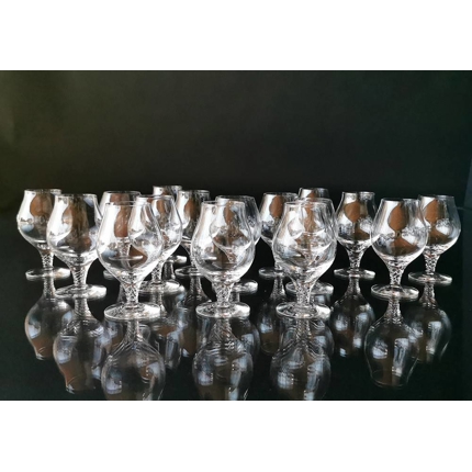 Holmegaard Amager cognac glass, set of 16 pieces.