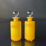 Holmegaard Yellow Palette oil/vinegar set Design Michael Bang