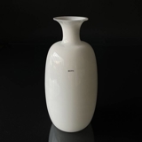 Hvid vase (ligner Melody vasen dog uden dekoration), Holmegaard glas