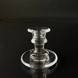 Holmegaard Titania glass candlestick, small 9 cm cm