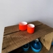 Holmegaard Orange Palette cream jug Design Michael Bangg