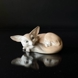 Lladro Figurine, fox with puppy