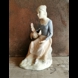 Figurine of girl with Rooster, marked no. 243