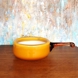 Holmegaard Caramel Palette Bowl with handle (medium), Design Michael Bang